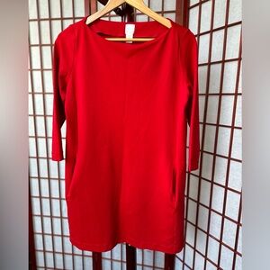 H&M mini red dress with pockets